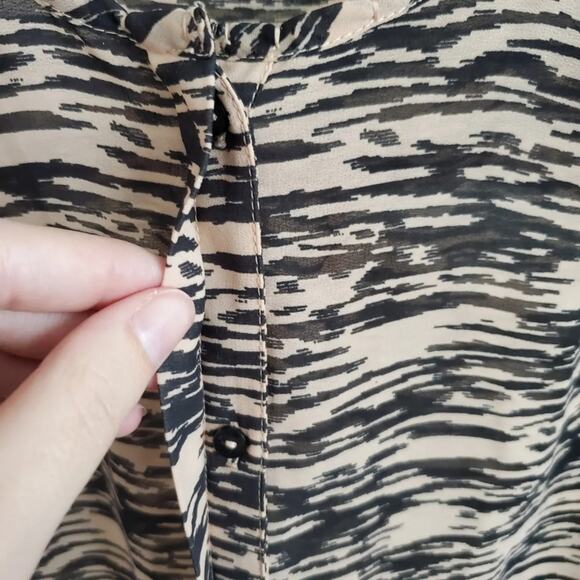 Maison Scotch / Scotch & Soda digital line stripe blouse - Picture 4 of 7